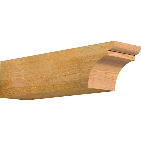 Ekena Millwork Yorktown Rough Sawn Rafter Tail, Western Red Cedar, 6"W x 6"H x 24"L RFT06X06X24YOR00RWR - main